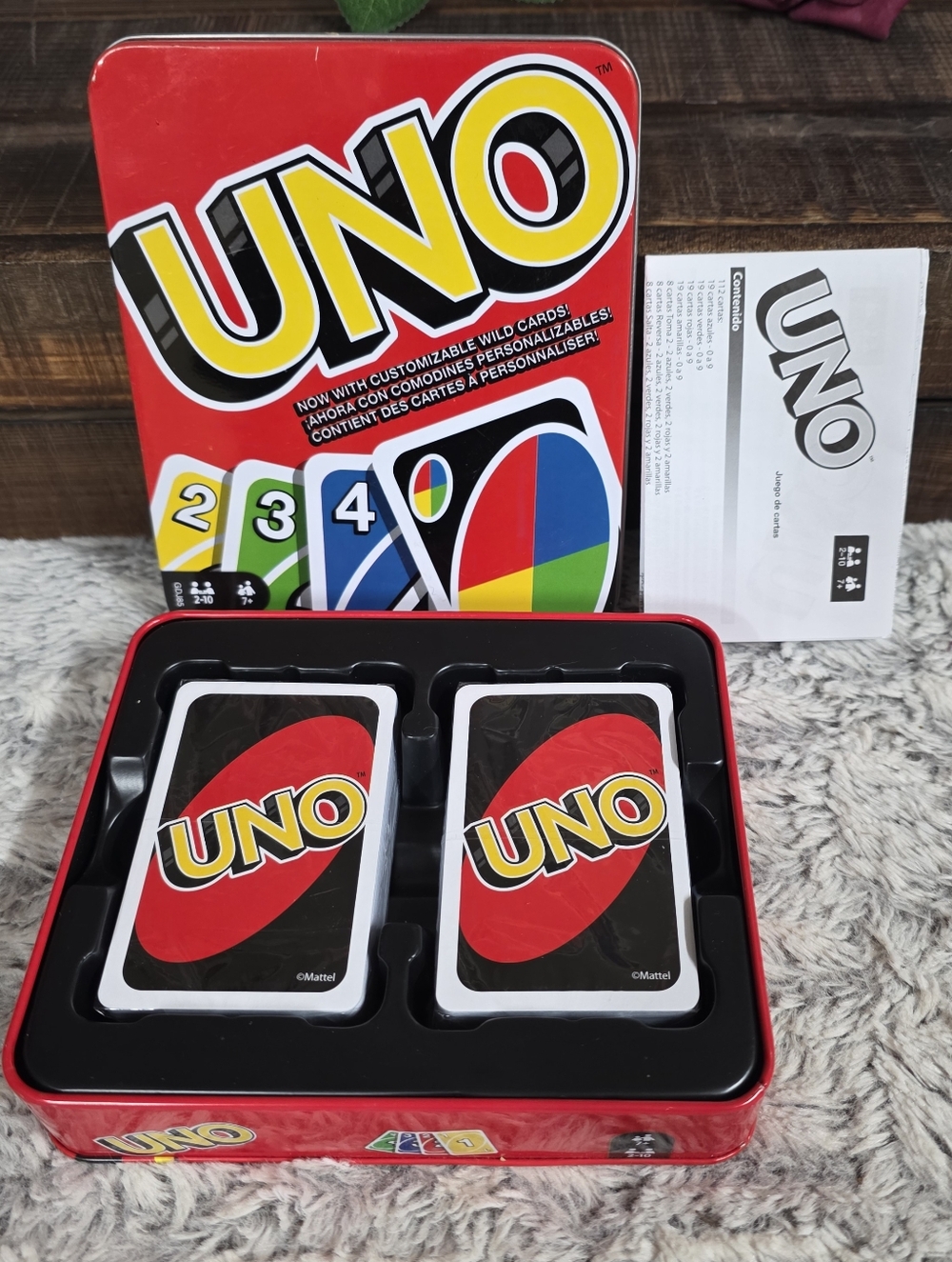 Uno Card Game in Metal Tin